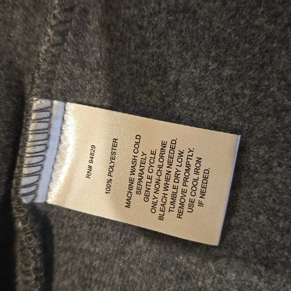 Planet Heart Gray Fleece Zip Up Crop Jacket - Picture 9 of 10